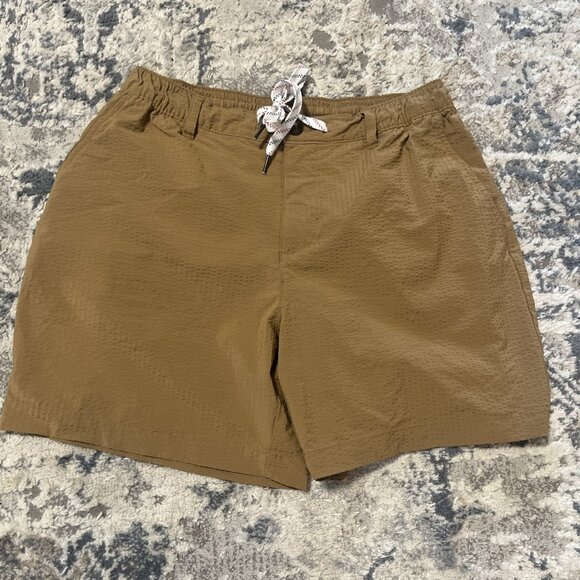Chubbies Shorts Mens Light Brown Nwot Performance Stretch Surf Size Large L - Picture 1 of 9